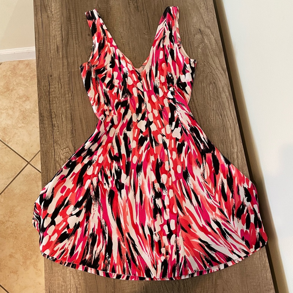Aqua Brand Multicolor Fit & Flare Party Dress!